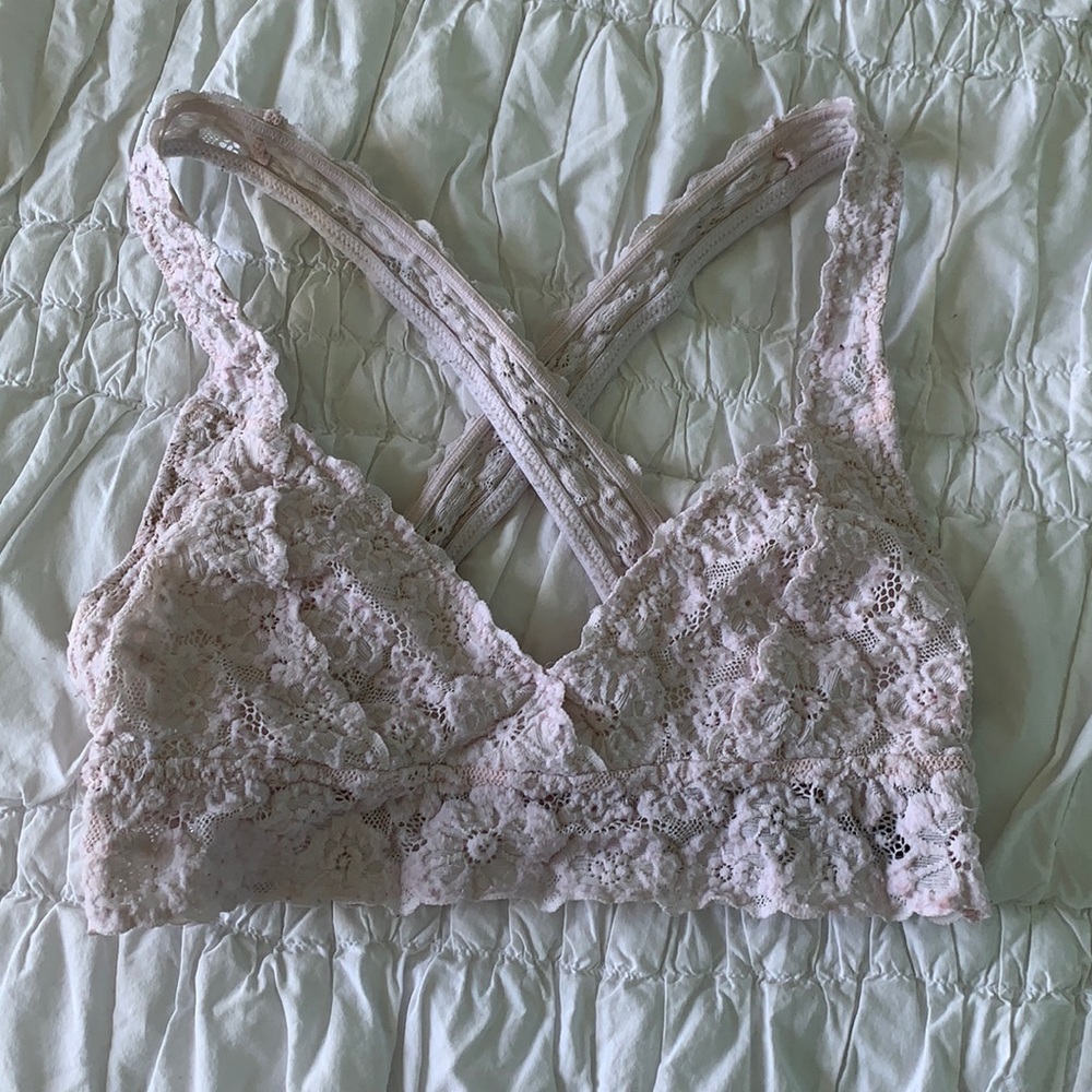 Aerie Lace Cross Back Bralette